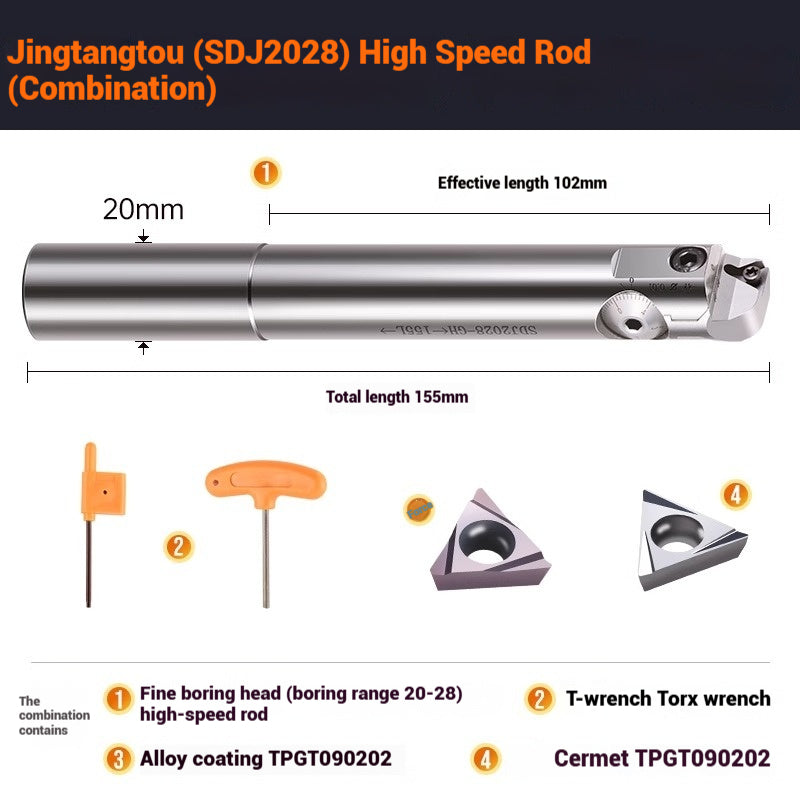 1070-SDJ Fine Boring Tools Fine Boring Heads Adjustable BT40 Fine Boring Tools Set Machining Center Small Bore Fine Boring Tools Shandong Denso Pricision Tools Co.,Ltd.